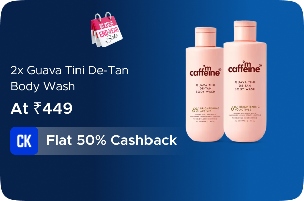 mCaffeine: Buy 2 X Guava Tini De-Tan Body Wash - 300 mCaffeine: Buy 2 X Guava Tini De-Tan Body Wash - 300